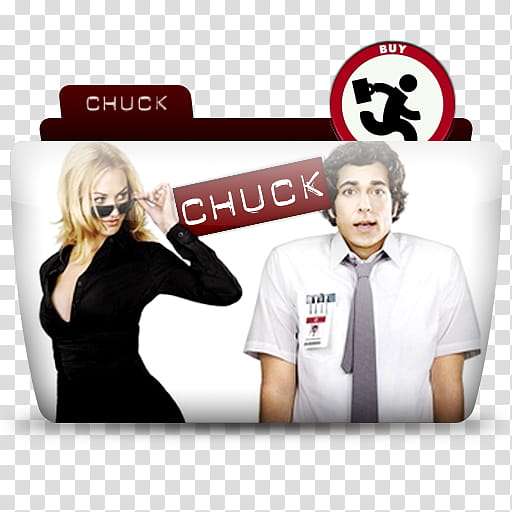 TV Folder Icons ColorFlow Set , Chuck, Chuck movie file transparent background PNG clipart
