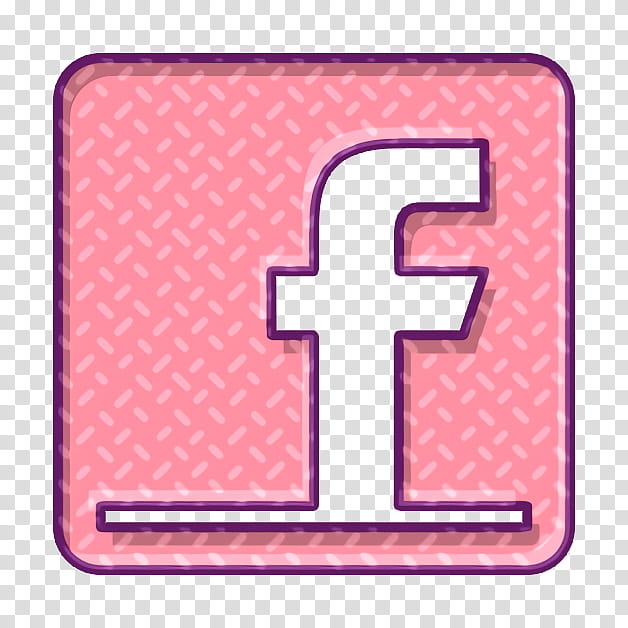 facebook icon share icon social icon, Pink, Line, Material Property, Square, Symbol, Rectangle transparent background PNG clipart