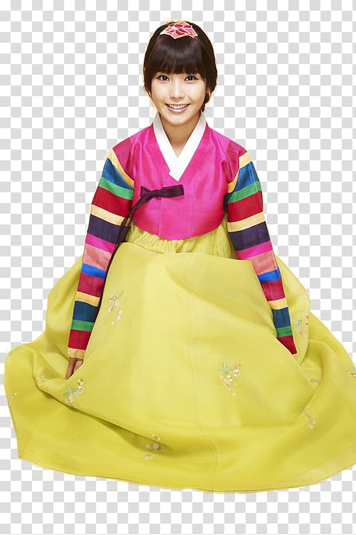 IU In Hanbok transparent background PNG clipart