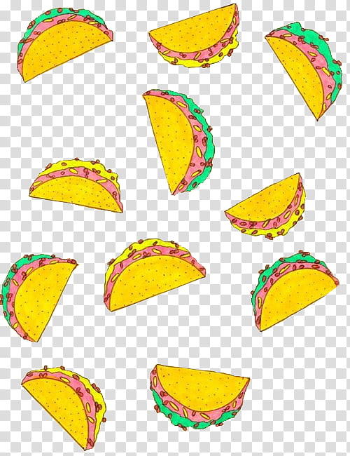 yellow-and-multicolored taco illustrations transparent background PNG clipart