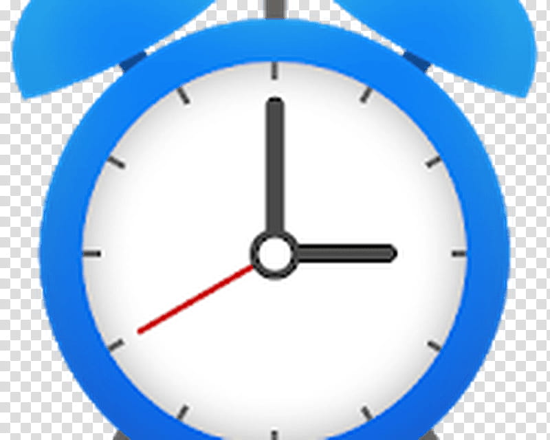 Clock, Alarm Clocks, Stopwatches, Alarm Device, Android, Bed, Sleep, Blue transparent background PNG clipart