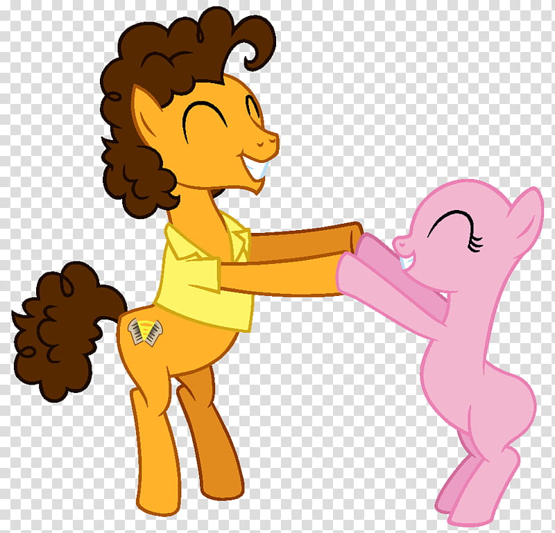 MLP Base  Cheese Sandwich X OC, two Little Pony characters dancing transparent background PNG clipart