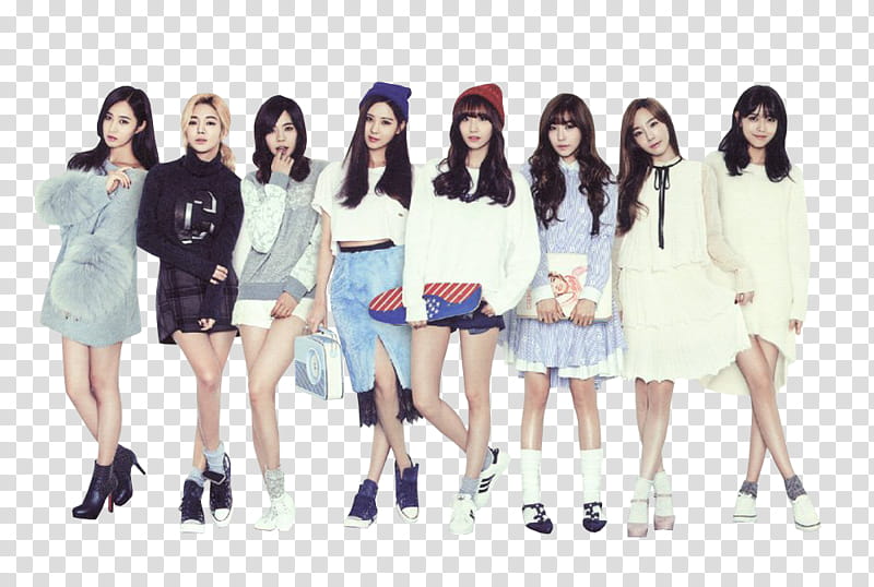 Renders SNSD for  Season Greeting, all girl group transparent background PNG clipart