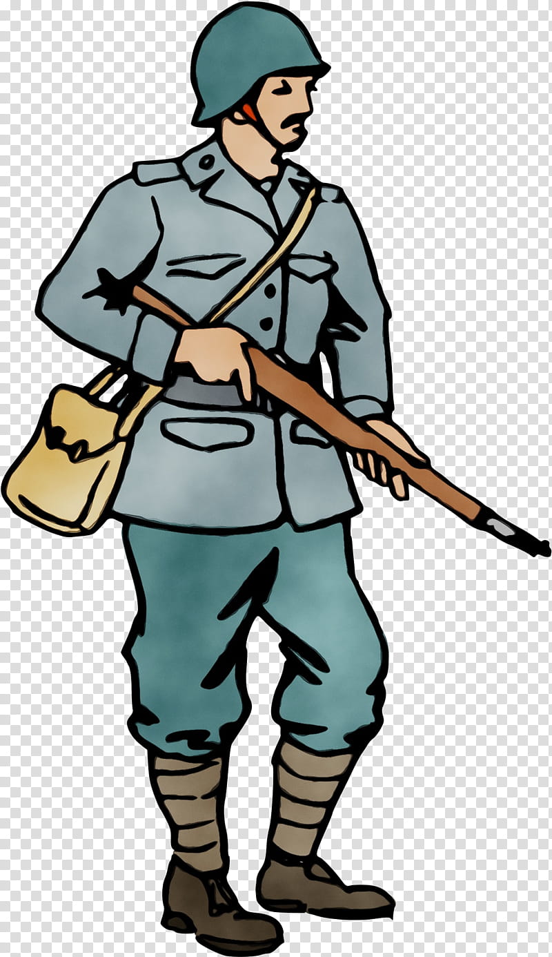 World War I Soldier Army, Watercolor, Paint, Wet Ink, History, StormTrooper, Cartoon, Uniform transparent background PNG clipart