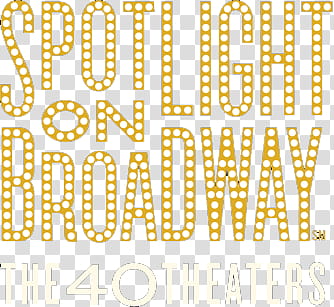 Spotlight on Broadway signage transparent background PNG clipart