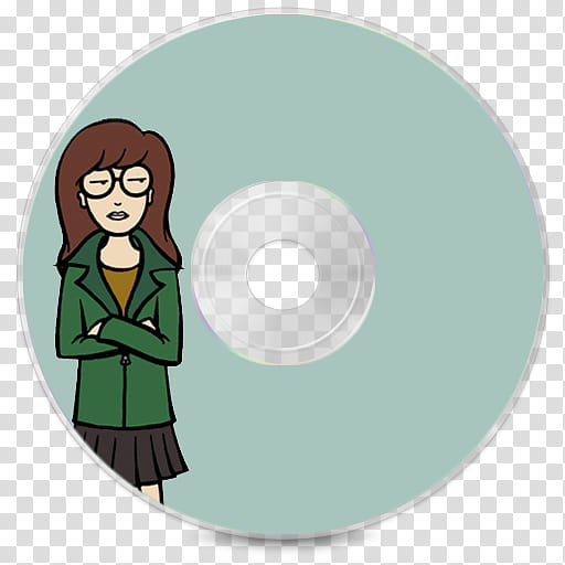 TV Series Disc Icons Pack, Daria transparent background PNG clipart