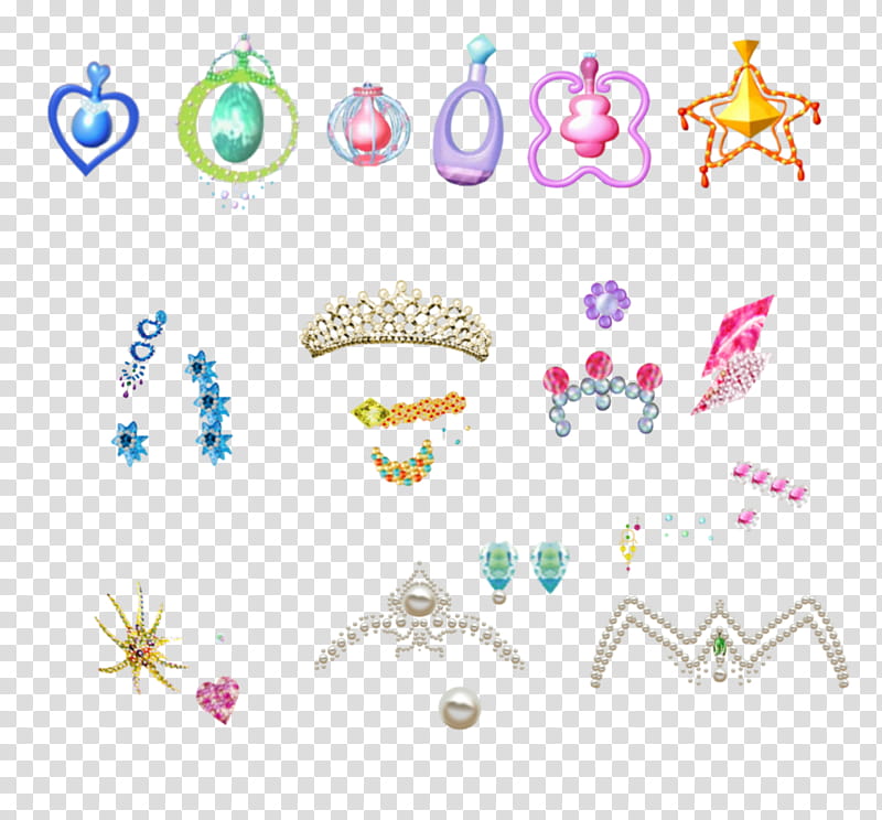 ::Free STUFF:: Winx Enchantix, multicolored accessories icons transparent background PNG clipart
