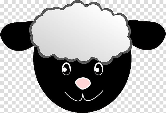 Cartoon Sheep, Black Sheep, Baa Baa Black Sheep, Cartoon, Drawing, Live, Wool, Nose transparent background PNG clipart