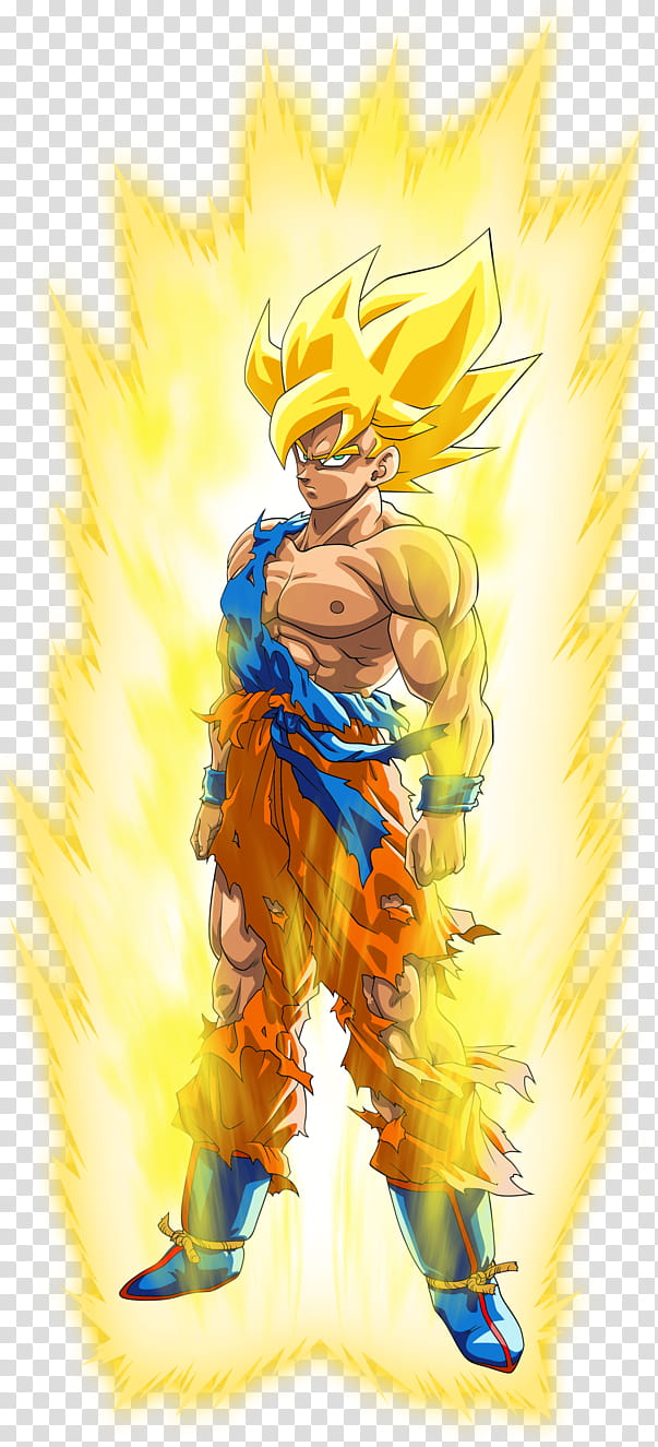 Goku Super Saiyan (Namek), SSJ Aura Palette transparent background PNG clipart