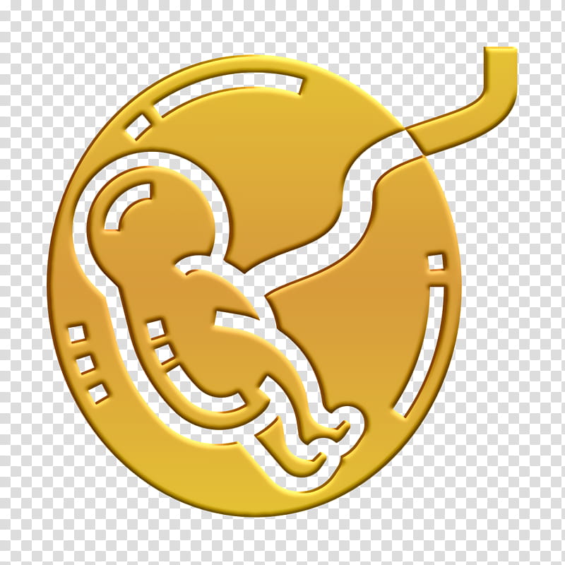 Health Checkup icon Pregnant icon Fetus icon, Yellow, Symbol, Logo, Emblem transparent background PNG clipart