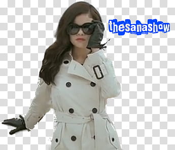 Selena Gomez wearing white coat transparent background PNG clipart