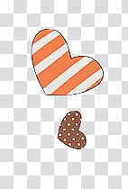 , orange and white heart illustration transparent background PNG clipart