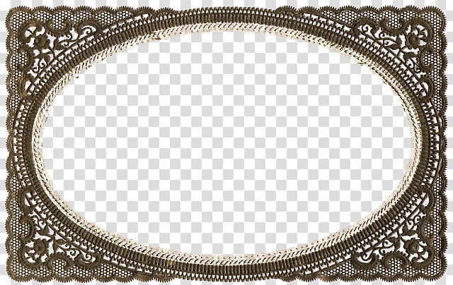 lace, rectangular brown frame illustration transparent background PNG clipart