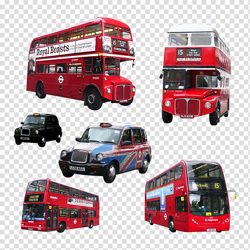 Bus, Compact Car, Model Car, Scale Models, Transport, Doubledecker Bus, Physical Model, Vehicle transparent background PNG clipart