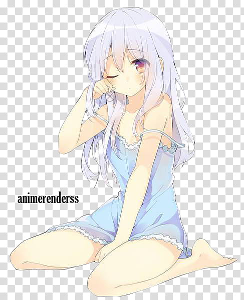 Anime Render , sitting woman art transparent background PNG clipart