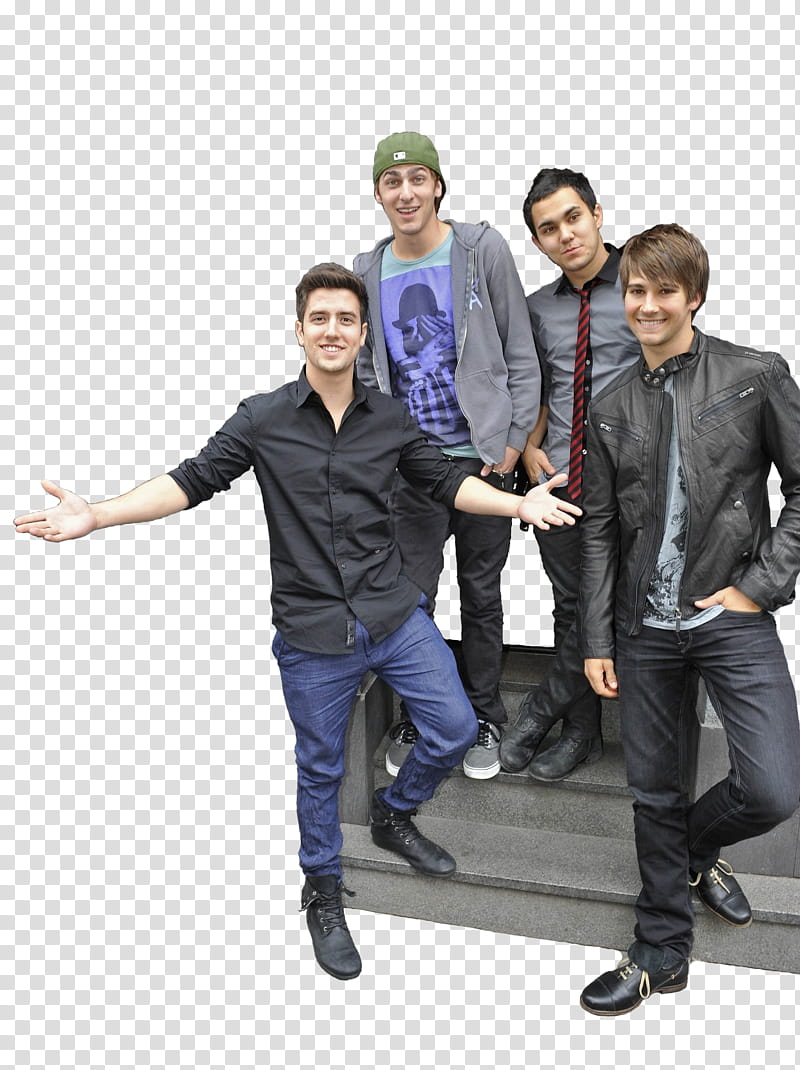 Big Time Rush Subiendo escalones transparent background PNG clipart