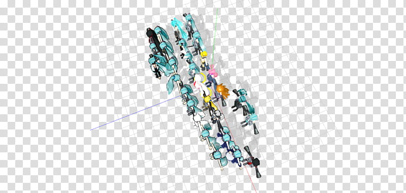 All My Nanoha Family Models  transparent background PNG clipart