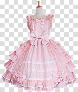 Girly Cute Stuff, women's pink sleeveless dress transparent background PNG clipart