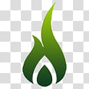 Devine Icons Part , green flame logo illustration transparent background PNG clipart
