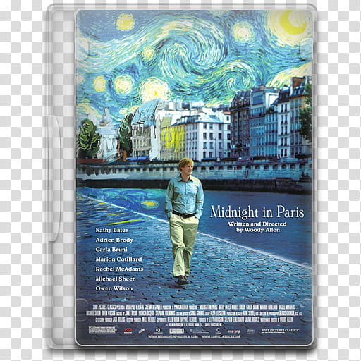 Movie Icon , Midnight in Paris, Midnight in Paris movie case transparent background PNG clipart