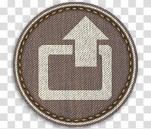 Sphere 1 3 the new variation, round brown up arrow icon transparent background PNG clipart thumbnail