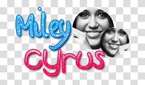 Text Miley Cyrus transparent background PNG clipart thumbnail