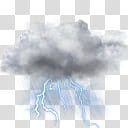 AccuWeather COLOR Weather Skin, white clouds and thunder artwork transparent background PNG clipart