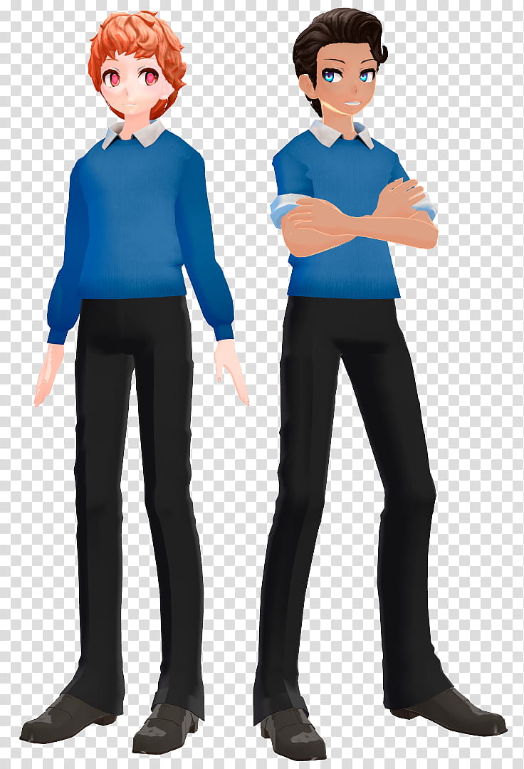 [InAHeartbeat and MMD] TDA Sherwin and Jonathan transparent background PNG clipart