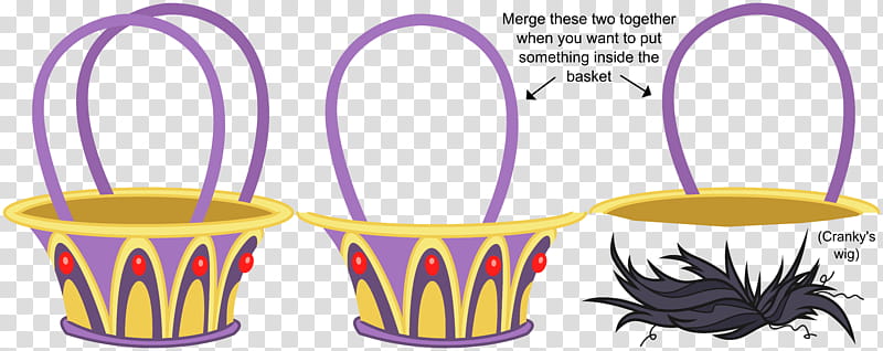 MLP Resource Clutter , purple-and-yellow buckets illustration transparent background PNG clipart