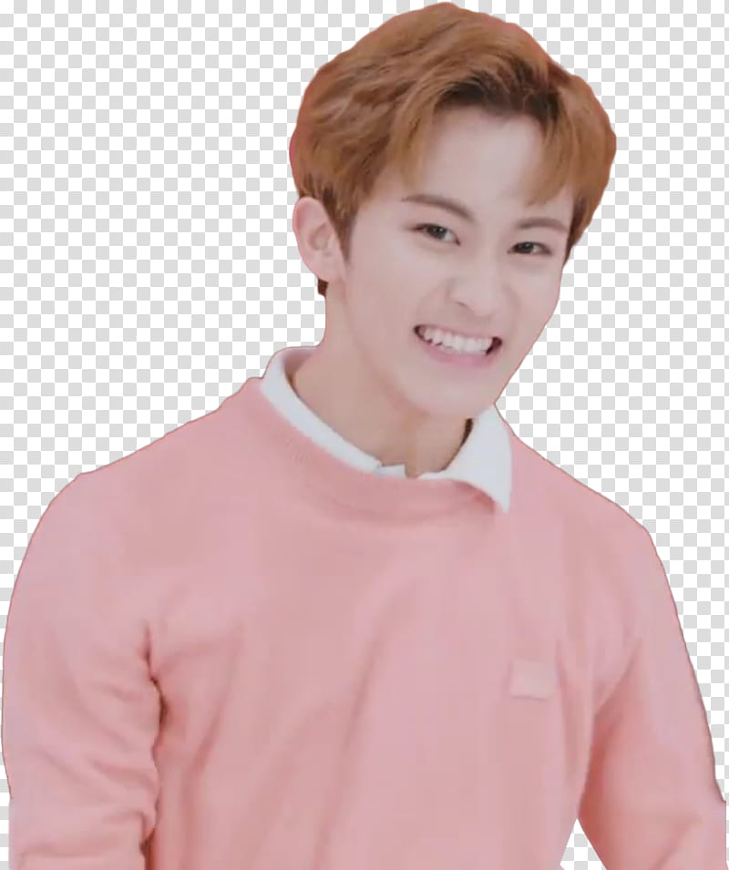 NCT  Touch MV, man looking at camera while smiling transparent background PNG clipart