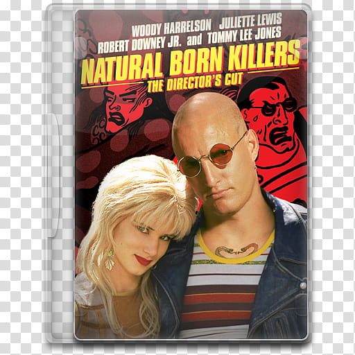 Movie Icon , Natural Born Killers, Natural Born Killers DVD case transparent background PNG clipart