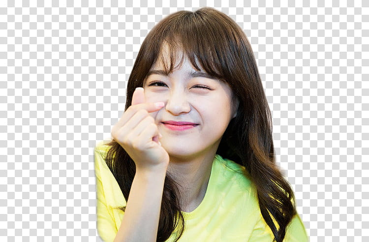 RENDER  S SEJEONG, woman making hand sign transparent background PNG clipart