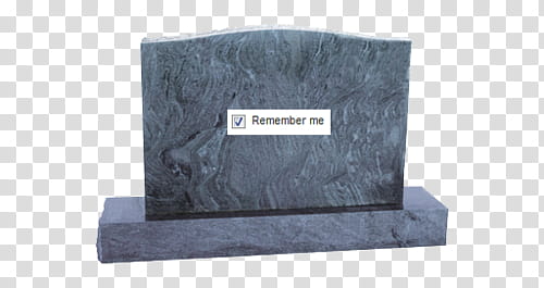 black and gray remember me box transparent background PNG clipart