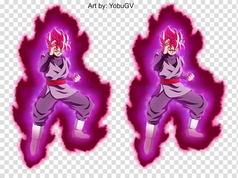 Black Goku Super Saiyajin Rose AURA transparent background PNG clipart