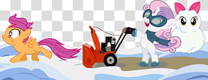 Cutie Mark Crusader: Winter Wrapper-Uppers!!!, three My Little Pony character illustrations transparent background PNG clipart thumbnail