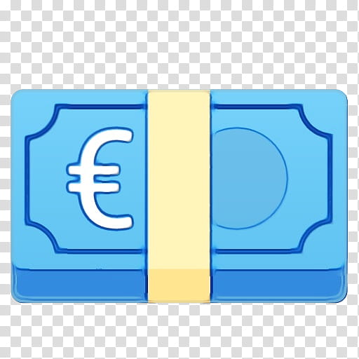 Emoji Money, Banknote, Banknotes Of The Japanese Yen, Euro Banknotes, Currency, Finance, Electric Blue, Rectangle transparent background PNG clipart