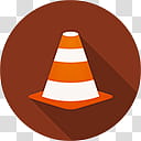 Flatjoy Circle Icons, Cone, VLC logo icon transparent background PNG ...