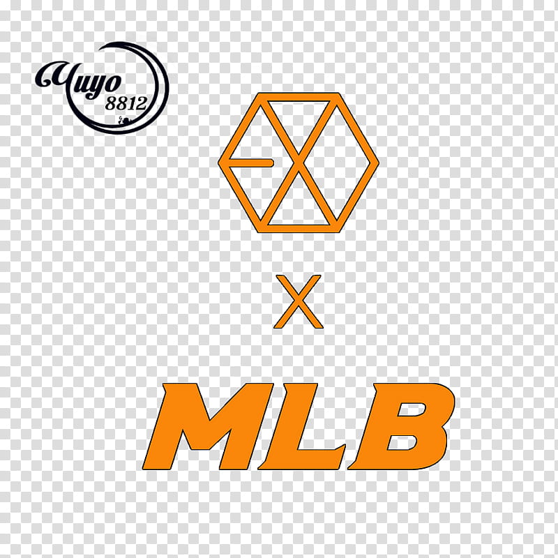 EXO MLB, orange EXO and MLB text illustration transparent background PNG clipart