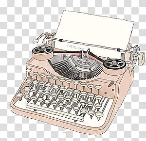 Many, typewriter transparent background PNG clipart