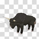 Spore creature Giant Ice Age Bison bull transparent background PNG clipart