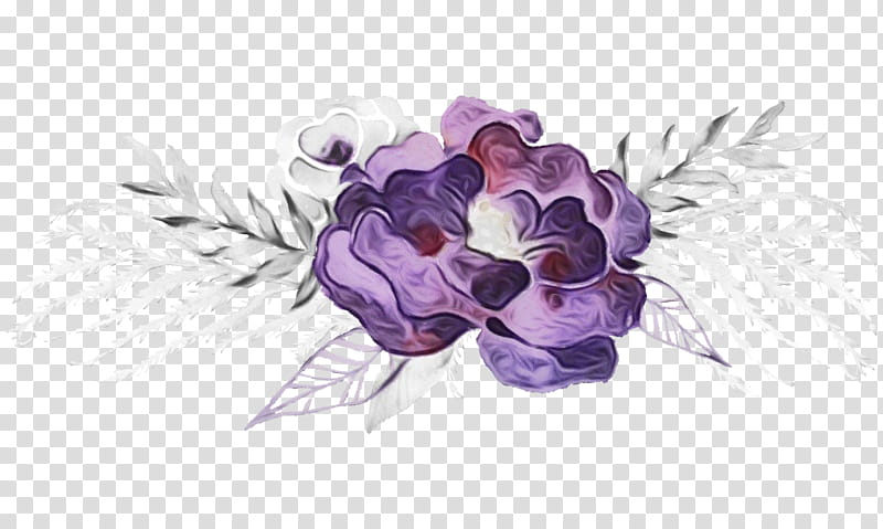violet purple plant flower hydrangea, Watercolor, Paint, Wet Ink, Anemone, Drawing, Cornales transparent background PNG clipart