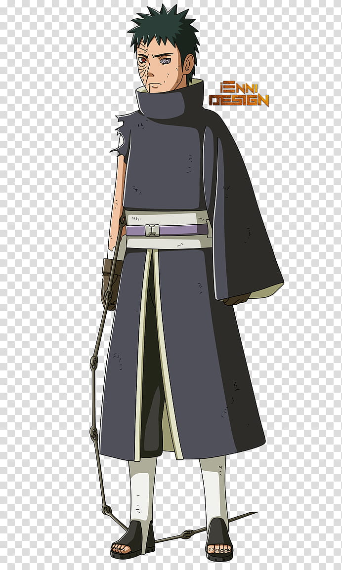 Naruto Shippuden|Obito Uchiha (Unmasked), Naruto character wearing blue robe transparent background PNG clipart