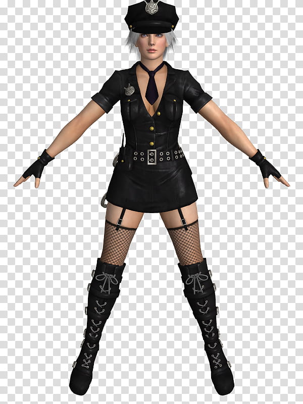 DOALR Christie Costume  XPS Model, woman in black suit illustration transparent background PNG clipart