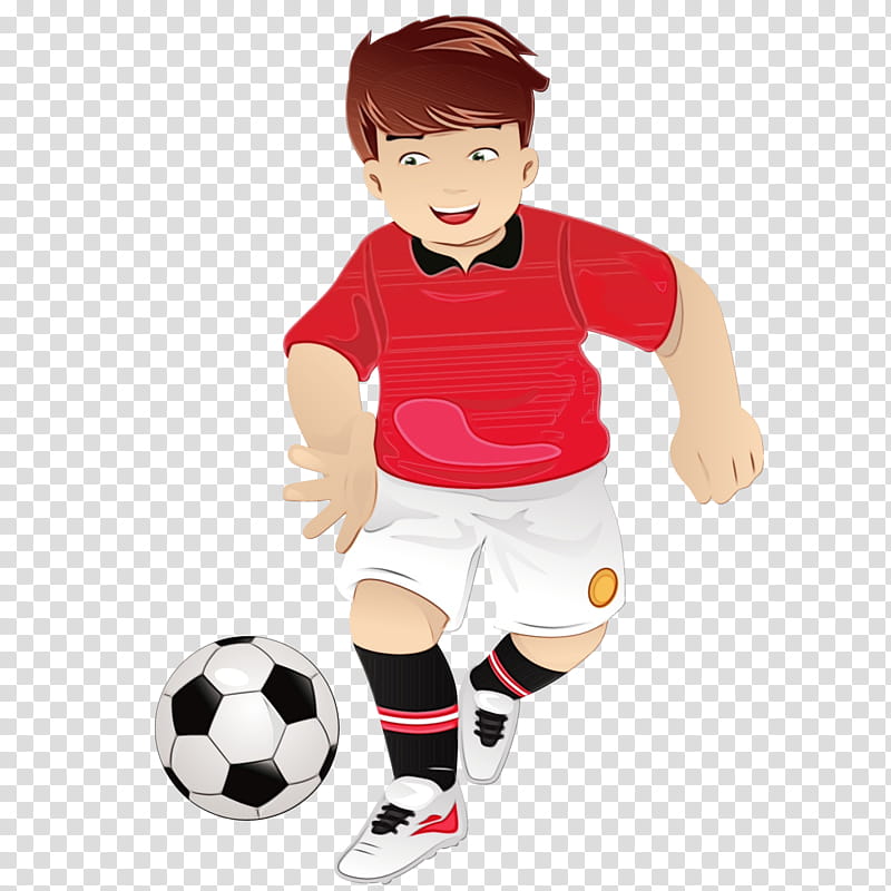 Drawing red jersey player american football Vector Image