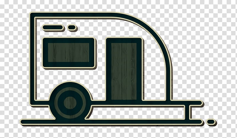Camping Outdoor icon Caravan icon Trailer icon, Vehicle transparent background PNG clipart