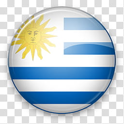 South America Win, flag of Uruguay transparent background PNG clipart
