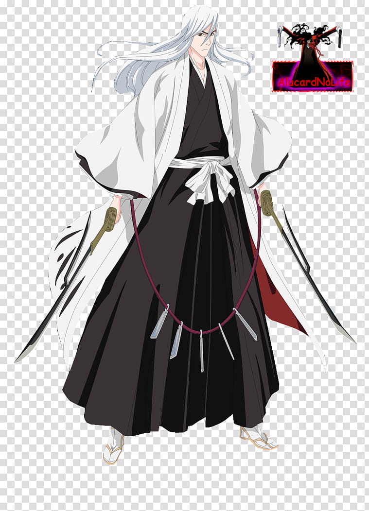 Jushiro Ukitake, male anime character transparent background PNG clipart