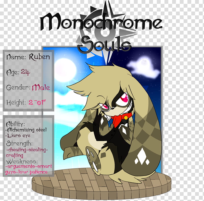 Monochrome Souls NPC Ruben transparent background PNG clipart