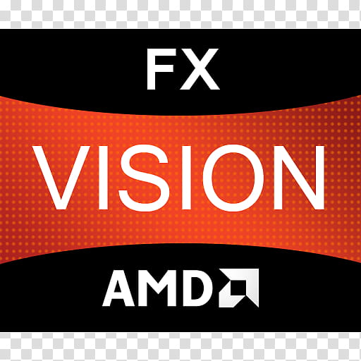 Original Logo AMD Vision FX transparent background PNG clipart