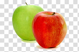 i was hungry , green apple beside red apple transparent background PNG clipart